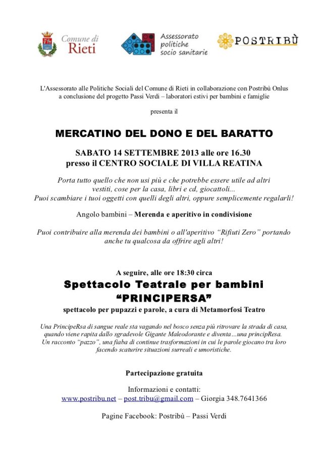 mercatino del baratto