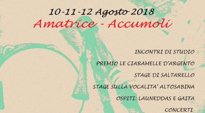 Festival delle Ciaramelle tra Amatrice e Accumoli